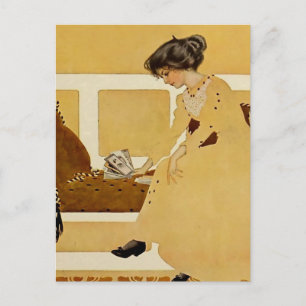 Postal C Coles Phillips ‘Fadeaway Girl’ “Descartando"