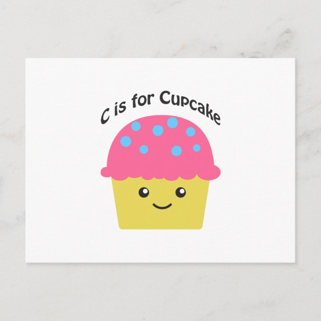Postal C es para Cupcake (Anverso)