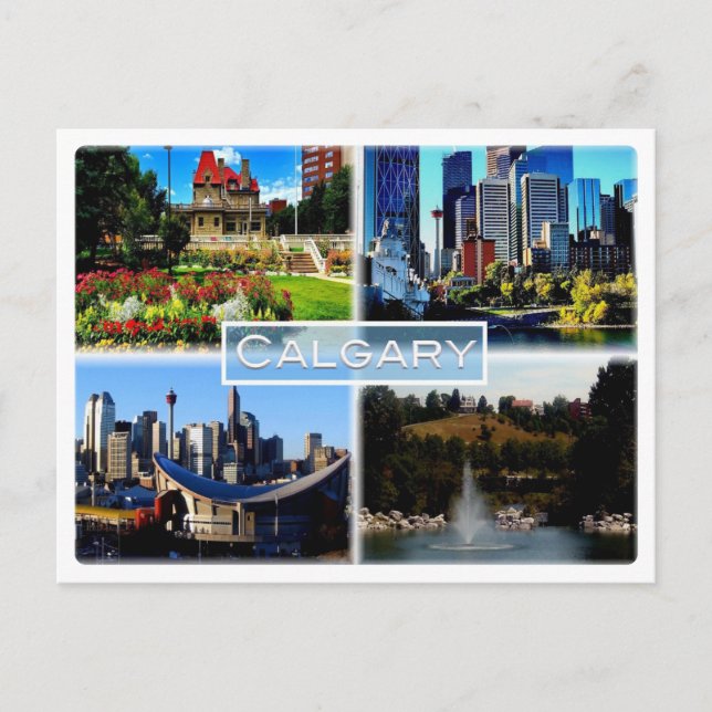 Postal CA Alberta - Calgary - Jardín de la sangre azul - (Anverso)
