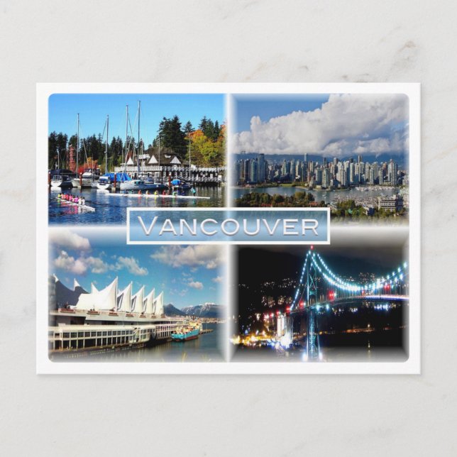 Postal CA Vancouver - Parque Stanley - Yaletown - (Anverso)