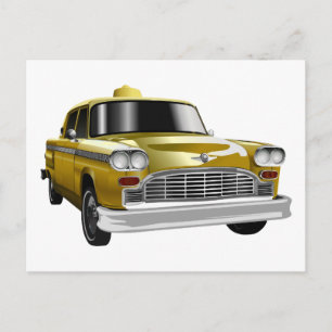 Postal Cab de cosecha amarilla de Nueva York
