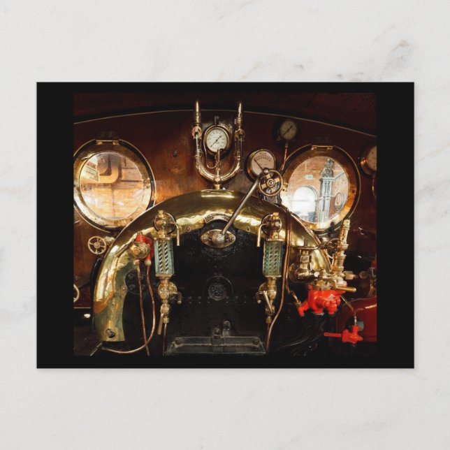 Postal Cab. motor de vapor (Anverso)