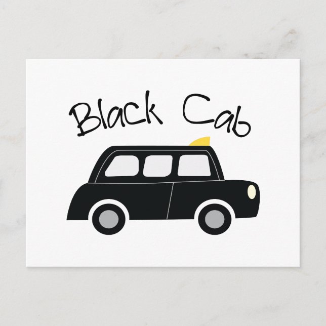 Postal Cab negro (Anverso)