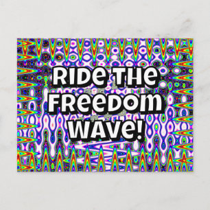 Postal Cabalga la Ola de la Libertad