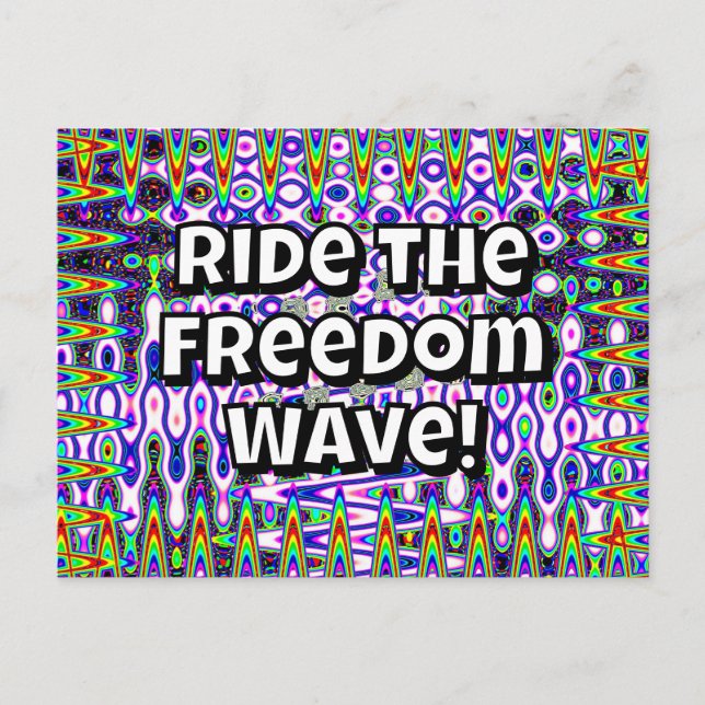 Postal Cabalga la Ola de la Libertad (Anverso)