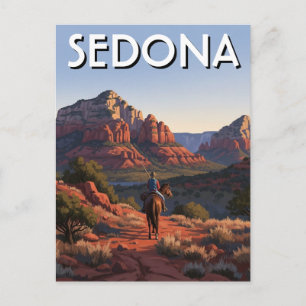 Postal Cabalgata en Sedona Arizona Viajes