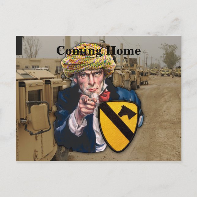 Postal caballería de aire 1 caballería división iraq parc (Anverso)