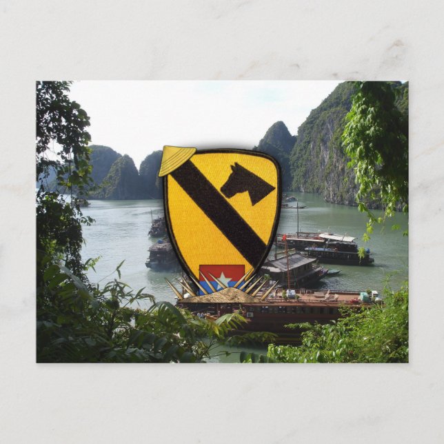 Postal caballería del ejército 17.ª caballería vietnam ve (Anverso)