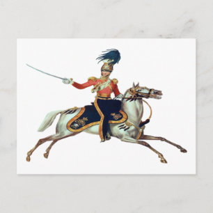 Postal Caballería victoriana británica