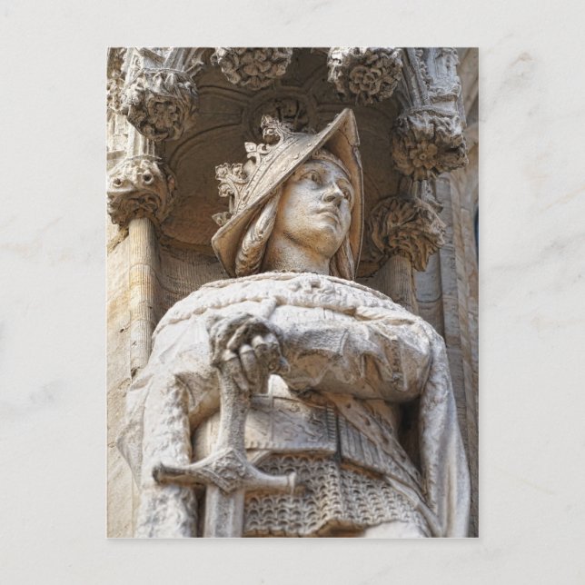 Postal Caballero medieval (Anverso)