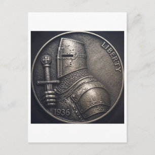 Postal Caballero medieval.