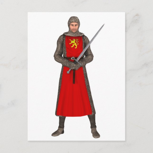 Postal Caballero normando - 1 (Anverso)