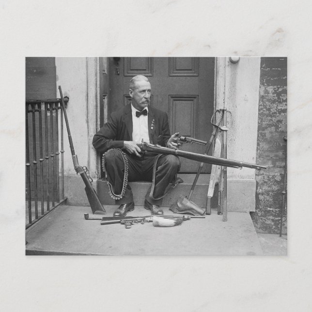 Postal Caballero pistolero, 1927 (Anverso)