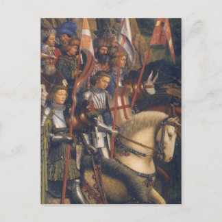 Postal Caballeros de Cristo (Altarpe de Gante), Jan van E