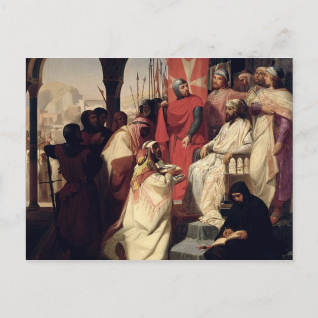 Postal Caballeros de la Orden de San Juan de Jerusalén (Anverso)