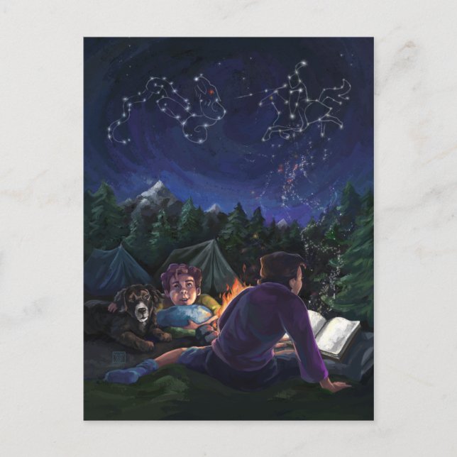 Postal Caballeros de Verano (Anverso)