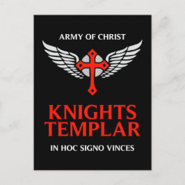 Postal Caballeros Templarios Personalizado único diseñado