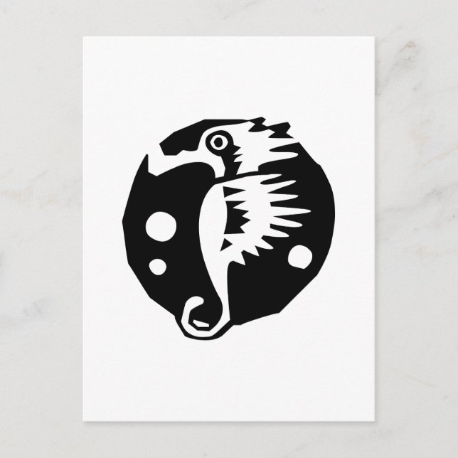 Postal Caballito de mar (Anverso)