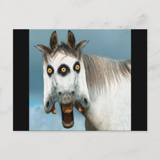 Postal caballo 3-Headed
