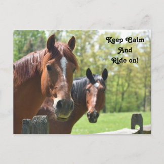 Postal Caballo a caballo