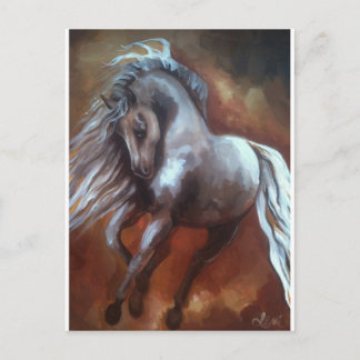 Postal Caballo andaluz por Leni Tarleton
