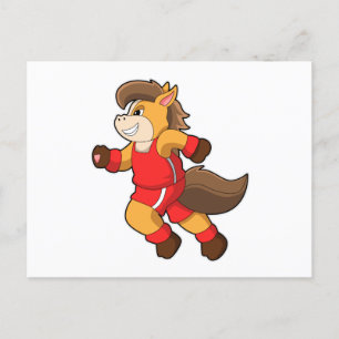 Postal Caballo corriendo