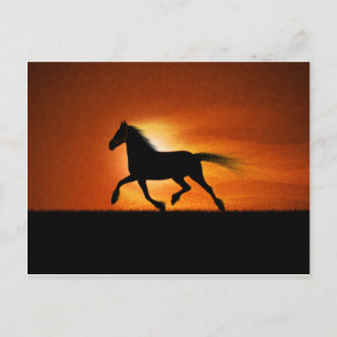 Postal Caballo corriendo