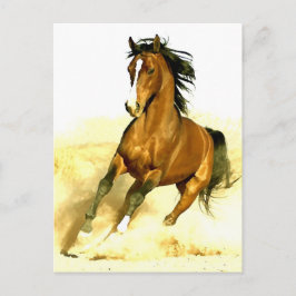 Postal Caballo corriendo