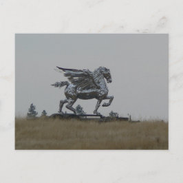Postal Caballo cromado