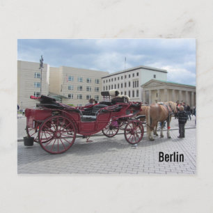 Postal Caballo de Berlín y buggy