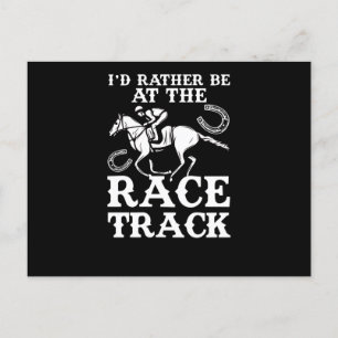 Postal Caballo de Carreras de Caballo Más Bien Race Track