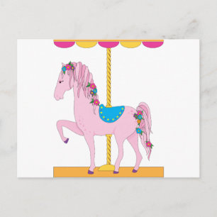 Postal Caballo de carrusel