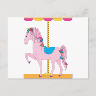 Postal Caballo de carrusel