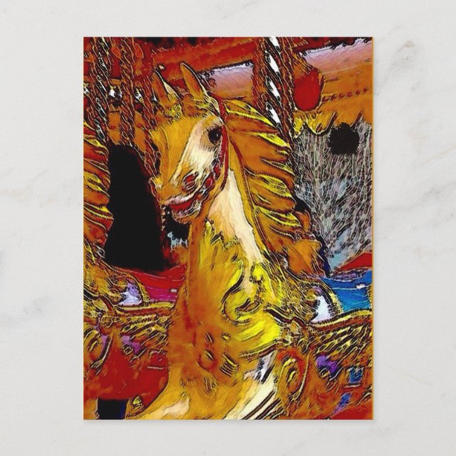 Postal Caballo de Fairground (Anverso)