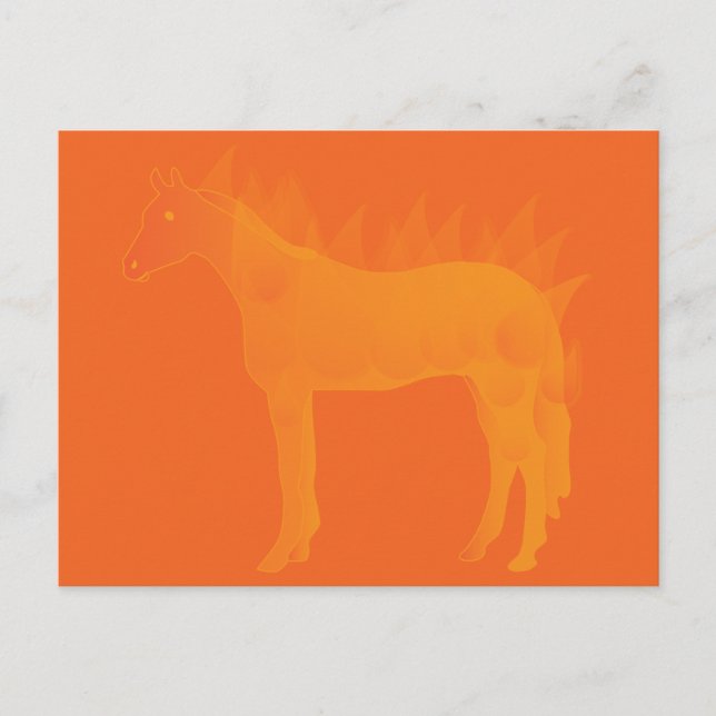Postal Caballo de Fuego (Anverso)