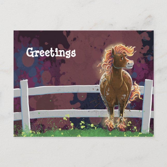 Postal Caballo de Fuego (Anverso)
