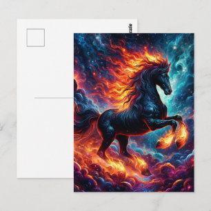 Postal Caballo de Fuego de la Galaxia Año Nuevo Chino 202