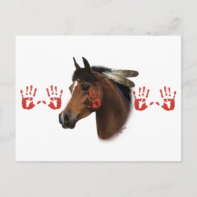 Postal Caballo de Guerra (Anverso)