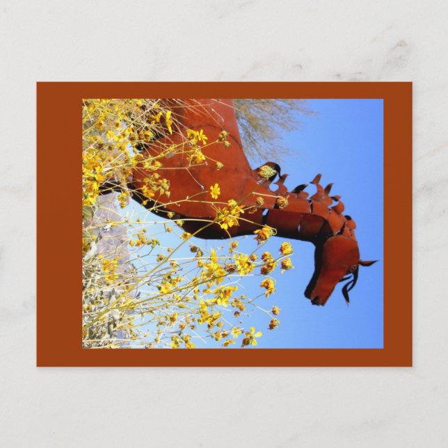 Postal "Caballo de hierro" (Anverso)