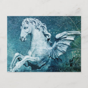 Postal Caballo de la Fontana de Trevi