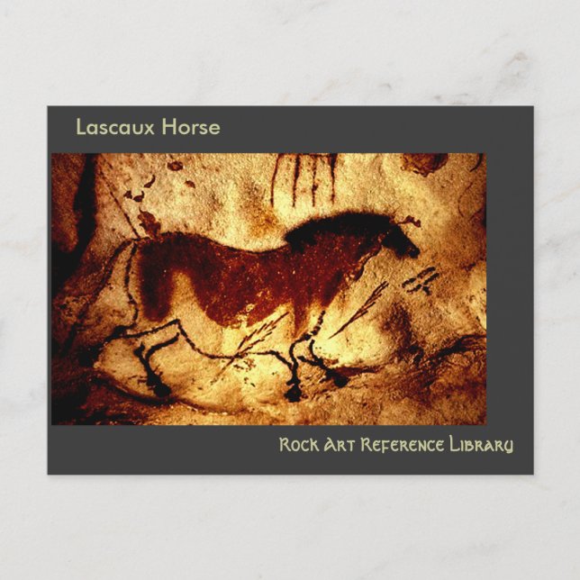Postal Caballo de Lascaux (Anverso)