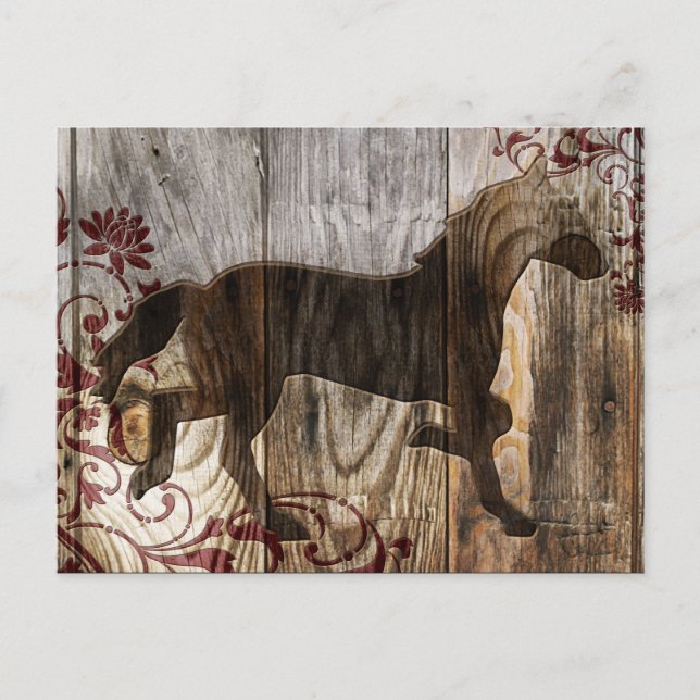Postal caballo de madera (Anverso)