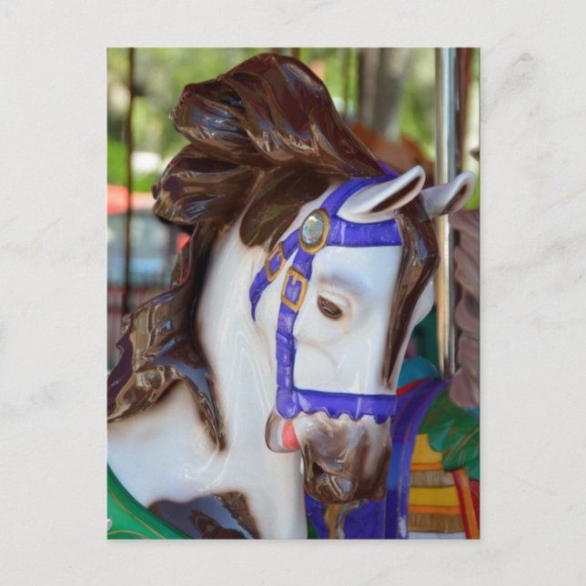 Postal Caballo de Merry-Go-Round (Anverso)