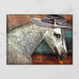 Postal Caballo de moda