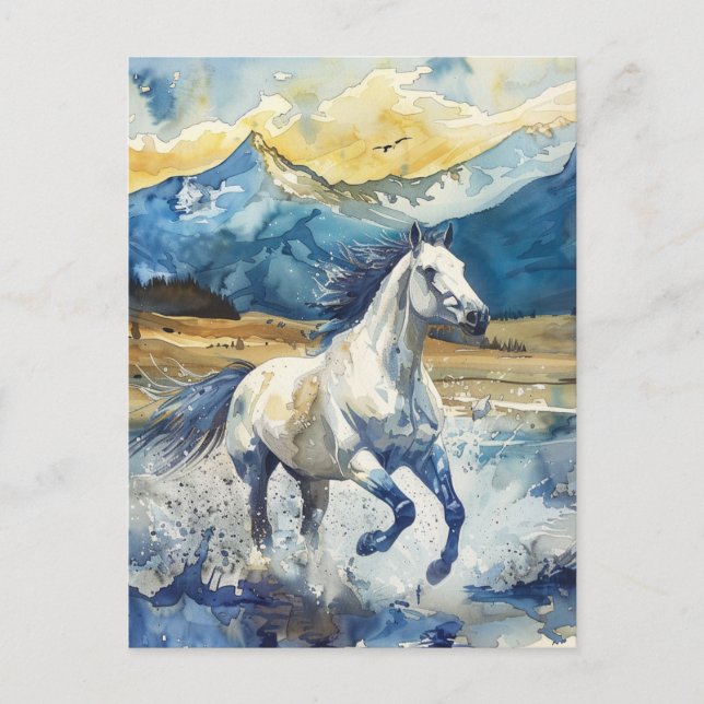 Postal Caballo de Montaña (Anverso)