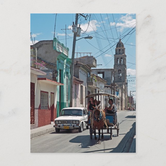 Postal Caballo de taxi (Anverso)