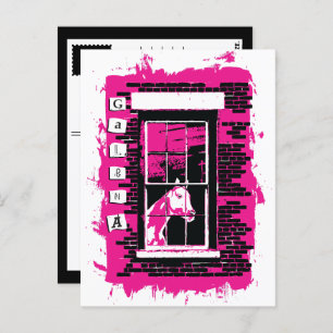 Postal caballo de ventana de galena