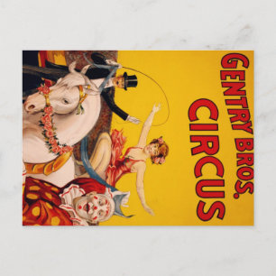 Postal Caballo del circo