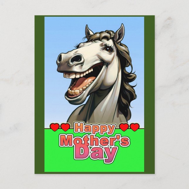 Postal caballo del día de la madre (Anverso)