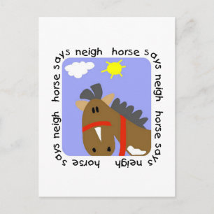 Postal Caballo dice camisetas y regalos nuevos